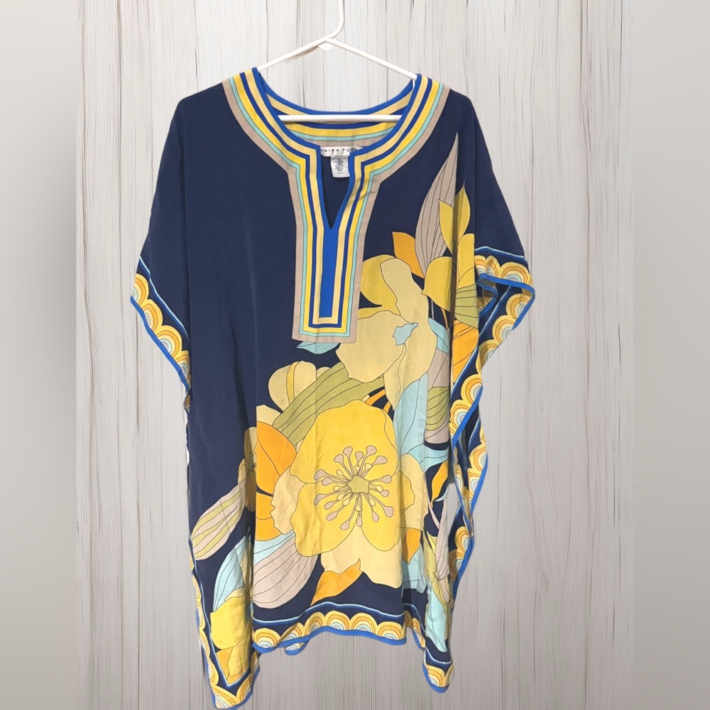 Trina Turk Theodora Silk Scarf-
Print Dress